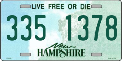 NH license plate 3351378