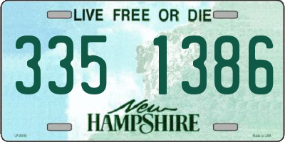 NH license plate 3351386