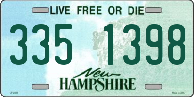NH license plate 3351398