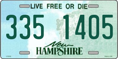 NH license plate 3351405