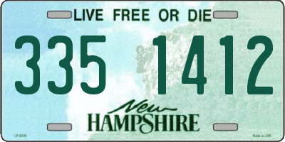 NH license plate 3351412