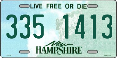 NH license plate 3351413