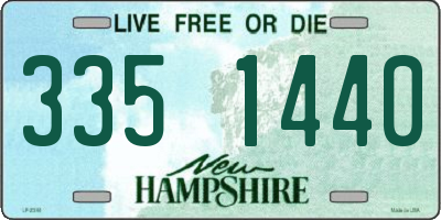 NH license plate 3351440