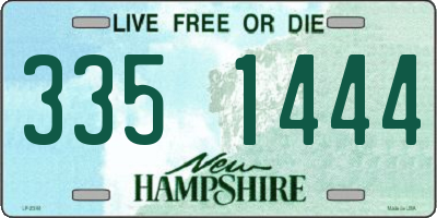 NH license plate 3351444