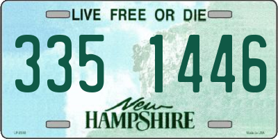 NH license plate 3351446