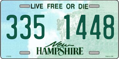 NH license plate 3351448