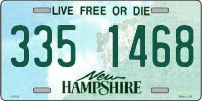 NH license plate 3351468