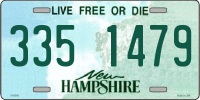 NH license plate 3351479