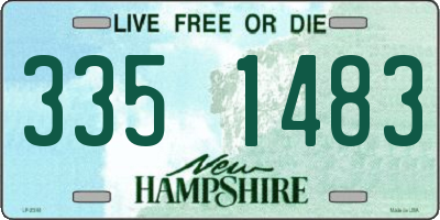 NH license plate 3351483