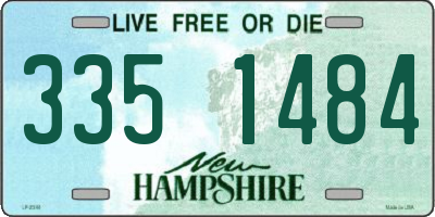 NH license plate 3351484