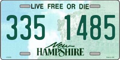 NH license plate 3351485