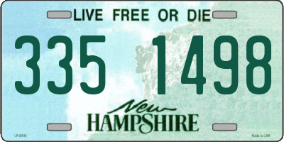 NH license plate 3351498