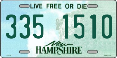 NH license plate 3351510