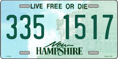 NH license plate 3351517