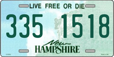 NH license plate 3351518