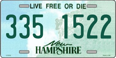 NH license plate 3351522