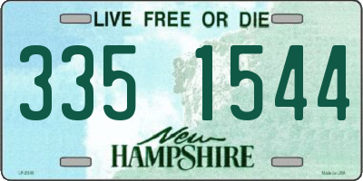 NH license plate 3351544