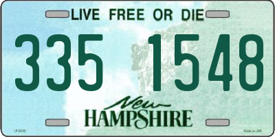 NH license plate 3351548