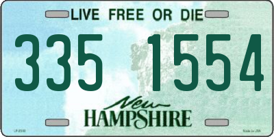 NH license plate 3351554