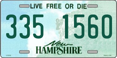 NH license plate 3351560