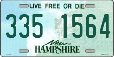 NH license plate 3351564
