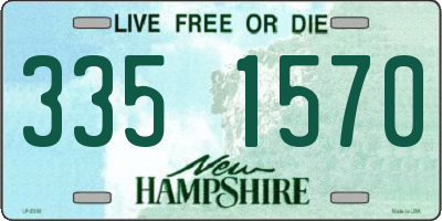NH license plate 3351570