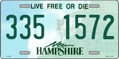 NH license plate 3351572