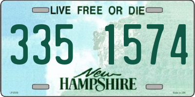 NH license plate 3351574