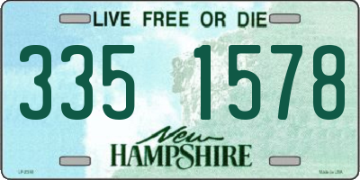 NH license plate 3351578