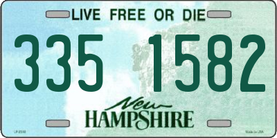 NH license plate 3351582