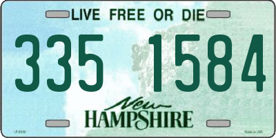 NH license plate 3351584