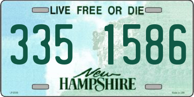 NH license plate 3351586