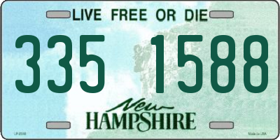 NH license plate 3351588