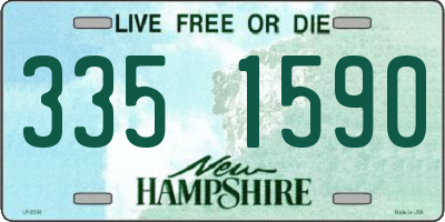 NH license plate 3351590