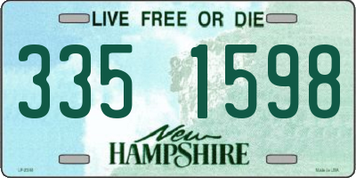 NH license plate 3351598
