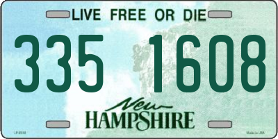NH license plate 3351608