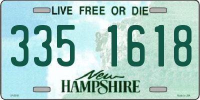 NH license plate 3351618