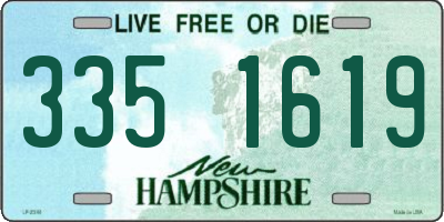 NH license plate 3351619