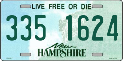 NH license plate 3351624