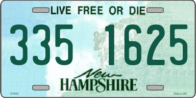 NH license plate 3351625