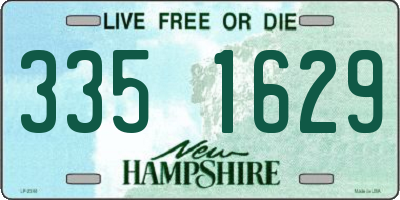NH license plate 3351629