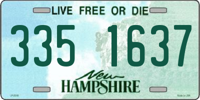 NH license plate 3351637
