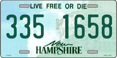 NH license plate 3351658