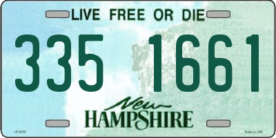 NH license plate 3351661