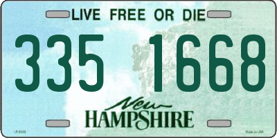 NH license plate 3351668