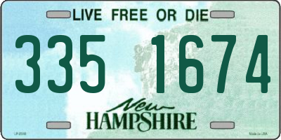 NH license plate 3351674