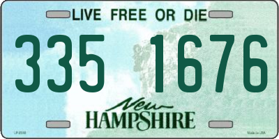 NH license plate 3351676
