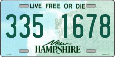 NH license plate 3351678