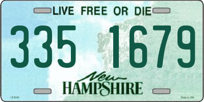 NH license plate 3351679