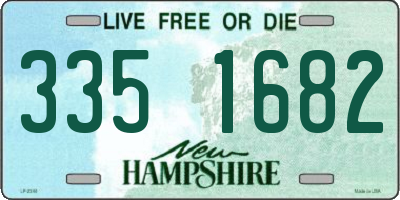 NH license plate 3351682